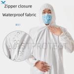 Chemical Protection Industrial Safety Waterproof White Disposable Overalls for