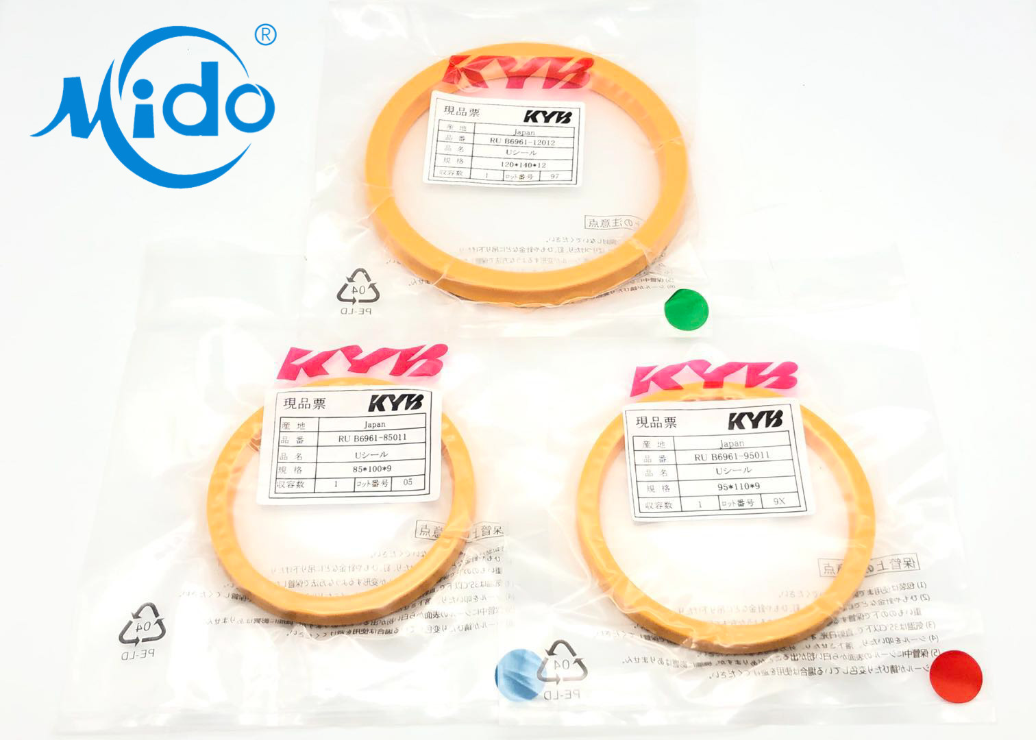 KAYABA SKF KYB Genuine Parts , 85*100*9 Mm Hydraulic Rod Seals Oil Resistance