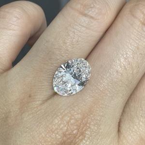 Quality 1.07ct Loose Synthetic Diamond CVD Oval Shaped Brilliant Cut Jewelry wholesale