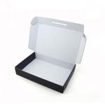 Protective Matte Black Corrugated Shipping Boxes with Lid UV Coating