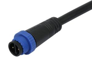 Quality M15 Waterproof 2 Pin Extension Cable Outdoor Lighting Connectors IP68 wholesale