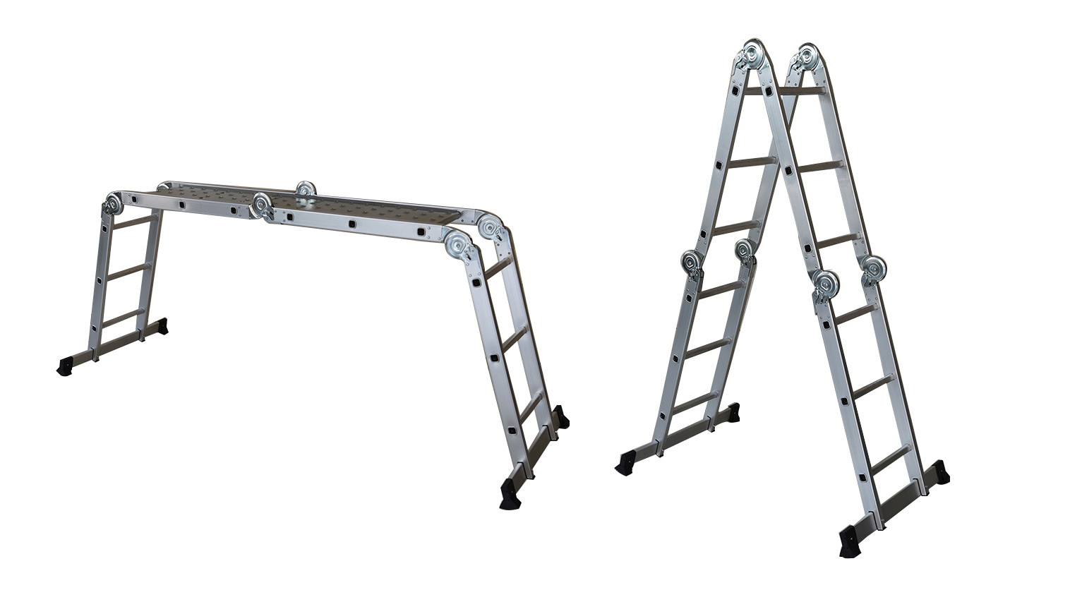 Robust Strength Aluminium Stool Ladder 3.46M Aluminum Straight Ladder