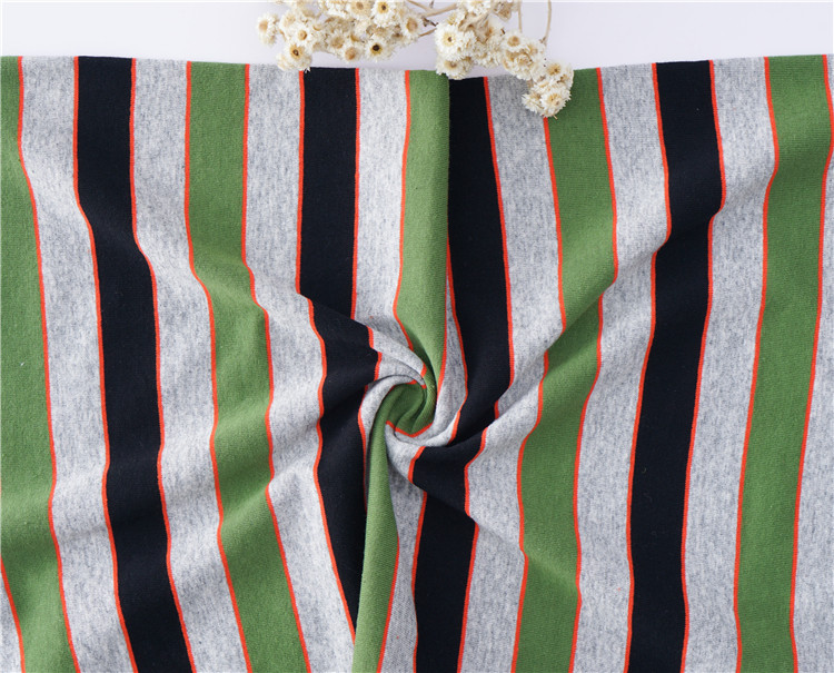 High Density Weaving Striped Cotton Fabric Environmentally Friendly