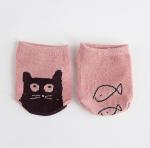 Jacquard Logo Baby Essentials Socks , Sweat Absorbent Funny Baby Socks Kids Warm