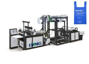 Quality Auto Ultrasonic Non Woven Bag Making Machine , Recycled Nonwoven D-cut / Box Bag Making Machinery wholesale