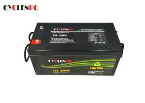 Quality No Leakage 12V Lithium Ion Solar Battery 250ah High Energy Efficiency Long Cycle Life wholesale
