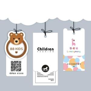 Quality Children'S Clothing Printed Hang Tags Flexo printing Environmental Friendly wholesale