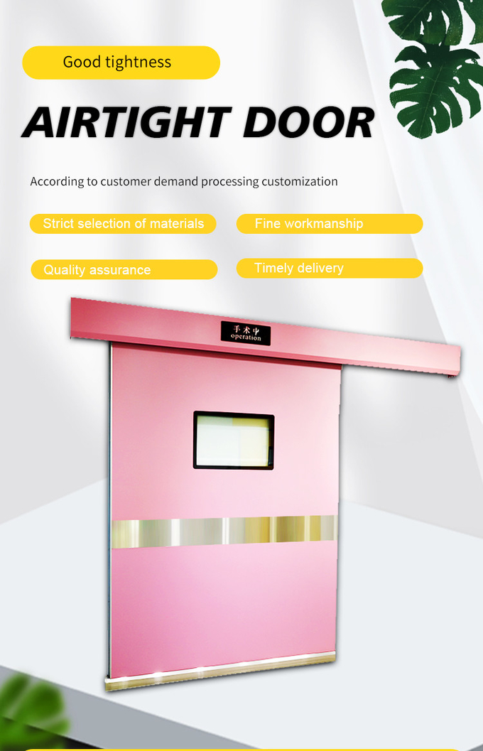 Sterile Operating Room Doors with Automatic Sliding Mechanism for Seamless Access