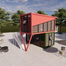 Quality Steel Prebuilt Container Homes , Mobile Living Container House Modular wholesale