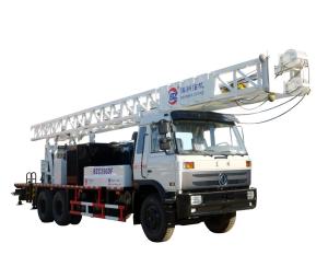 Quality 300 Meters Depth Rotary Drilling Rig / Borehole Drilling Machine Truck Mounted wholesale