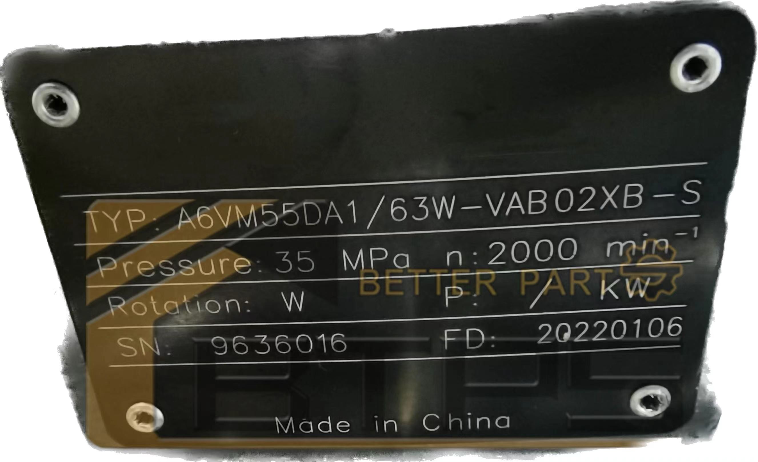A6VM107 A6VM160 Hydraulic Piston Motor A6VM160HA2T/63W-VAB017DA-E Hydraulic Motor