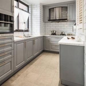 Quality NSF Lacquer Finish Kitchen Countertop Cabinets Customized Size wholesale