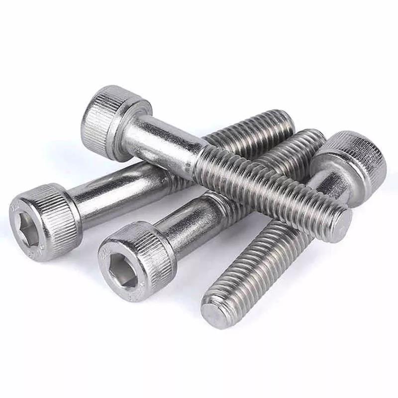 GB ROUND Head Metric Black Hex Allen Key Bolts DIN 912 Screw Full Thread Socket Bolt Screws Carbon Steel 8.8/ 10.9/ 12.9