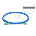 Single Mode Simplex Armored Optical Fiber Cable GJSFJV With PVC Jacket