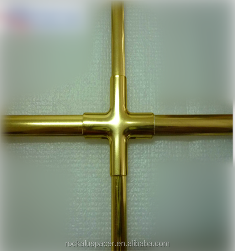 Steel Electroplate Replacement Astragal Bars Decoration For Double Glazing Door Glass