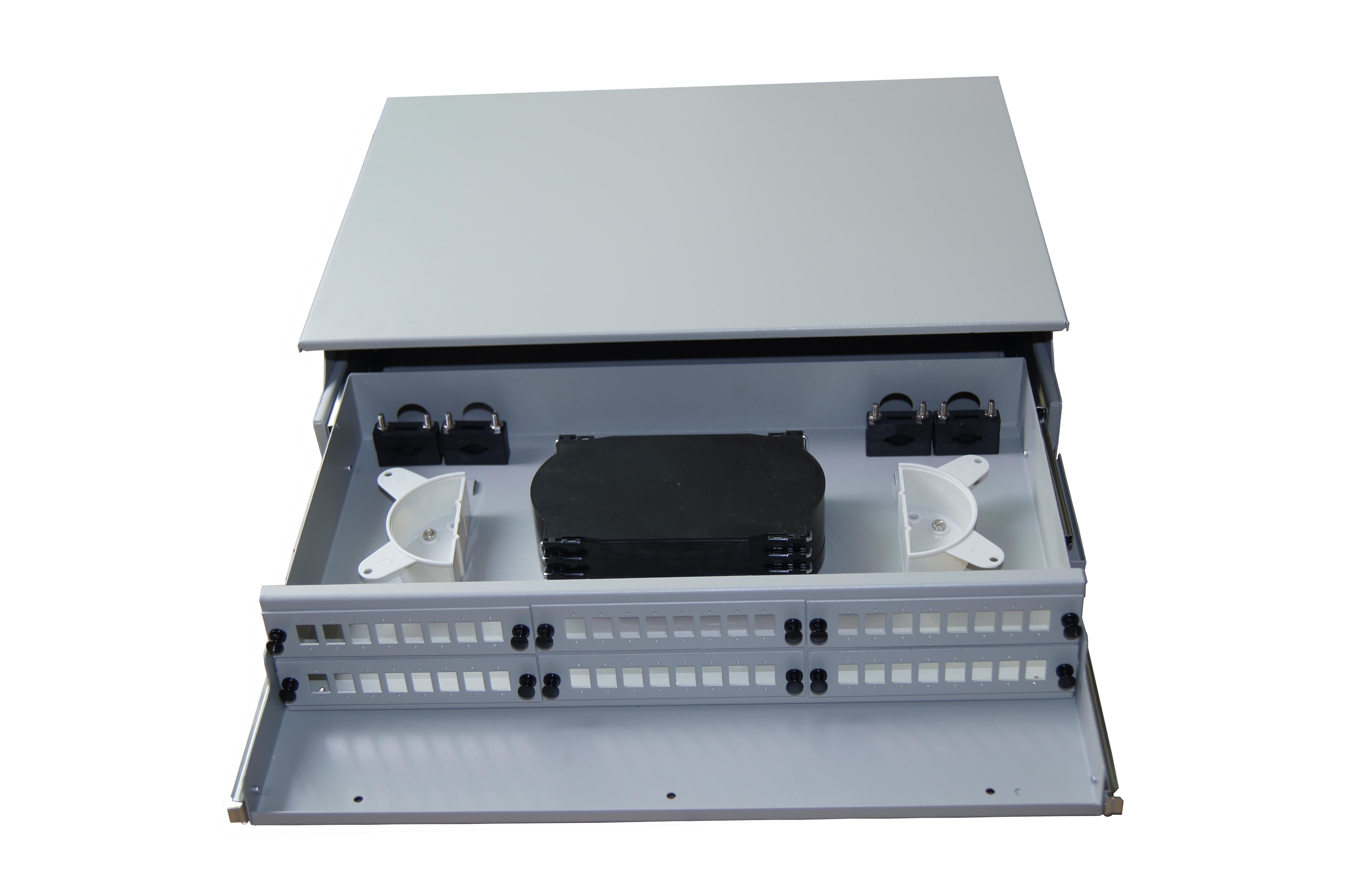 19" 2U ODF 48cores Fiber Optic Distribution Frame Slidable