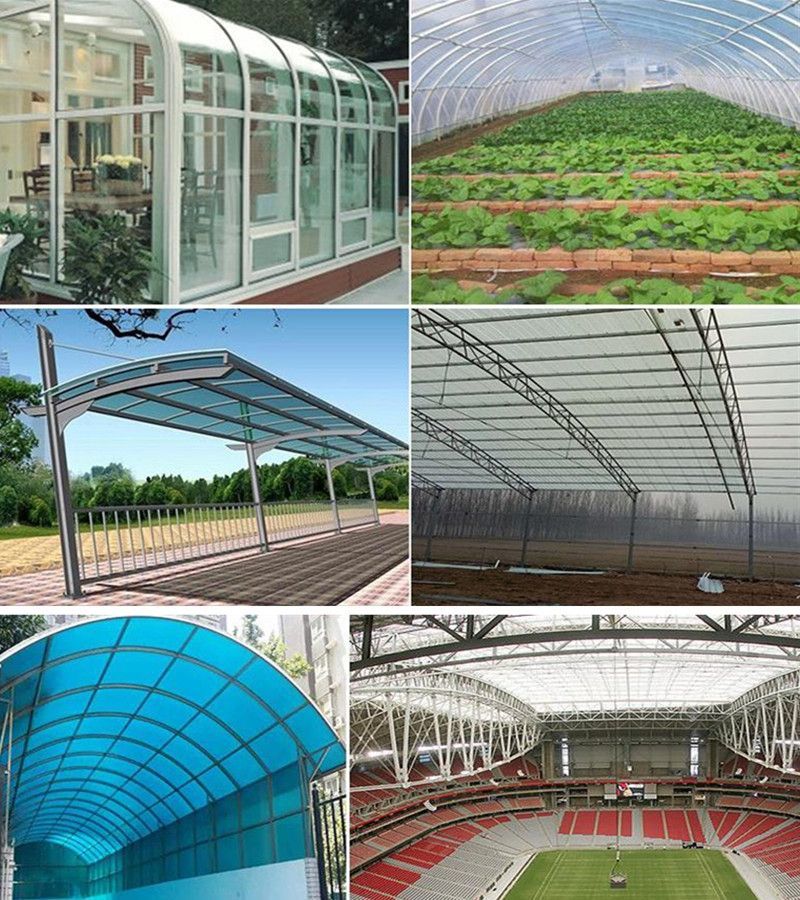 Anti UV Lamina De Policarbonato Greenhouse Skylight Polycarbonate Hollow Sheet