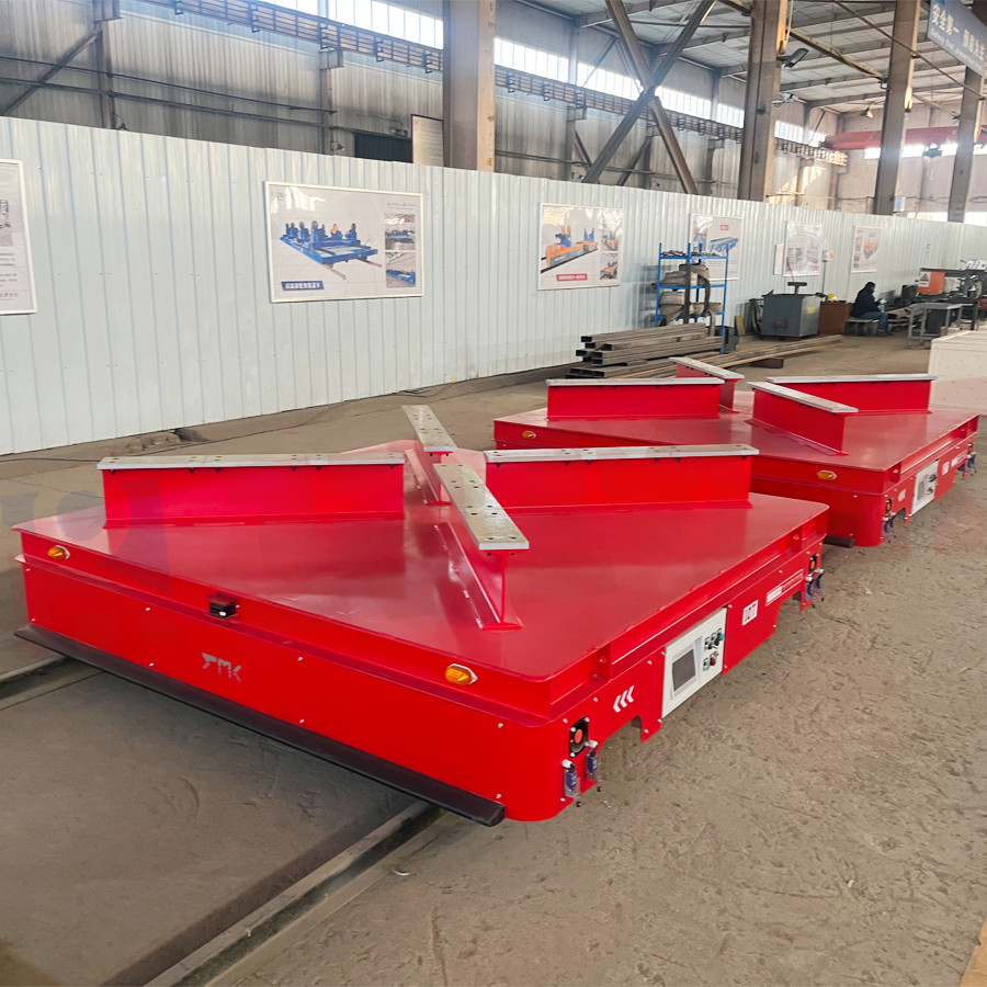 Heavy Load Remote Control 10 Tons Steel Pipe Electric Transfer Cart