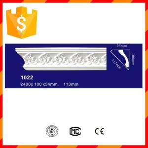 Quality Easily installation crown PU ceiling moulding for hotel decoration wholesale