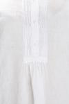 Simple White Pure Muslimah Linen Blouse Women Ladies