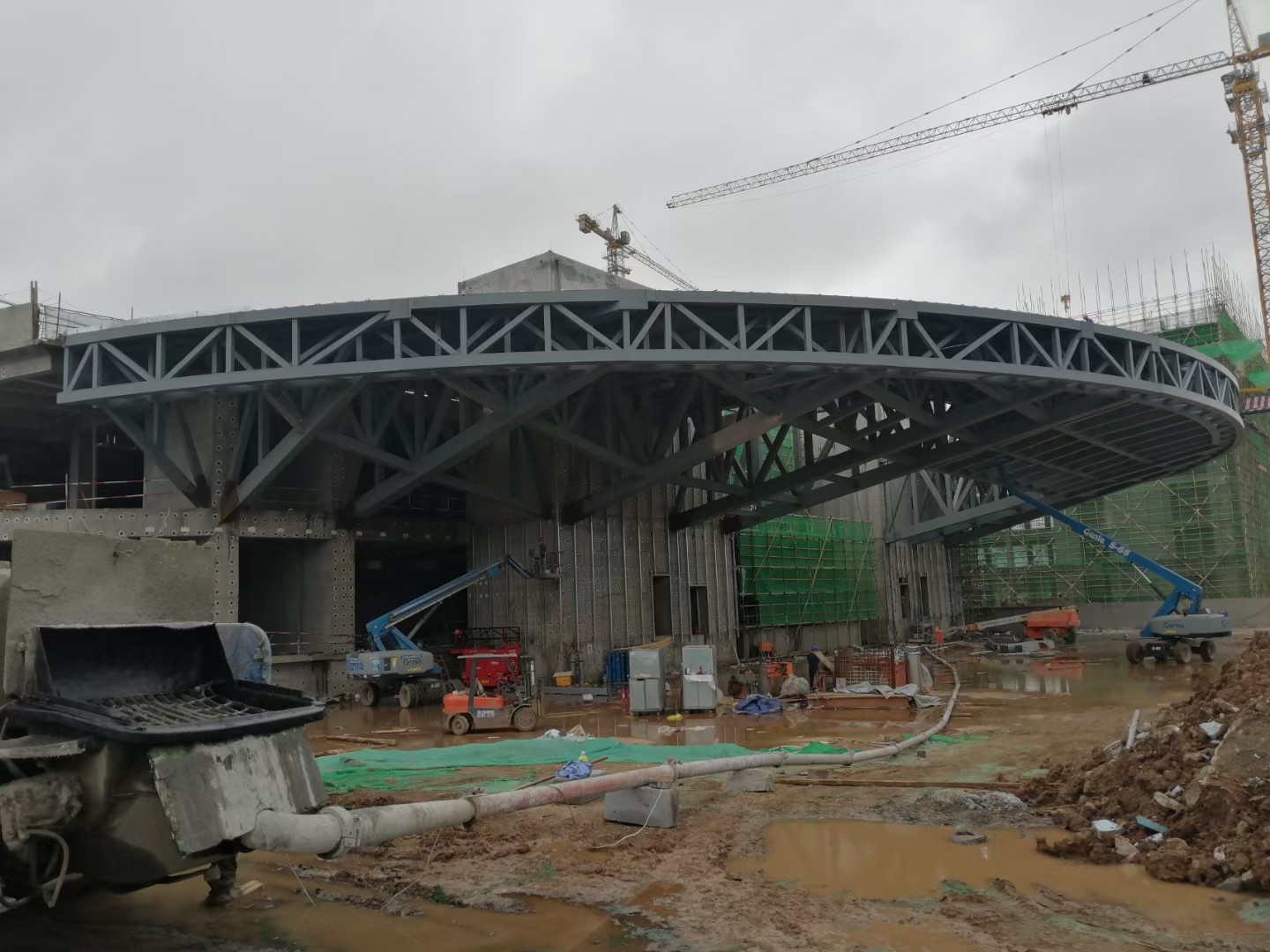 Fashsional Designed Architectural Structural Steel Q355B Fabrication Construction Building