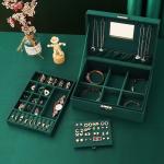 Customizable Multi-Layer Jewelry Box for Necklace and Watch Storage 23*17*8.5cm