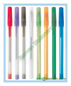 Quality bic slogan ball pen,plastic promo plastic BIC ball pen wholesale