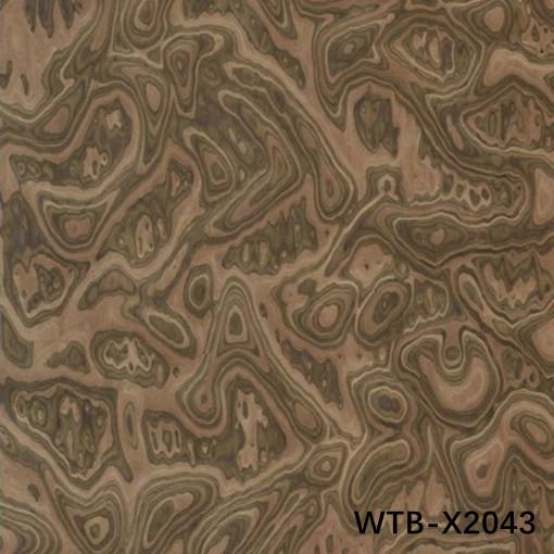 Reconstituted Black Walnut Burl Wood Veneer WTB-X2043 0.15-0.55mm For Indoor