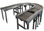 Mobile 220V Curve Palletizing Conveyor Parts Stainless Steel 201 In Food