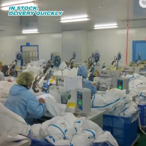 Quality Cuatom Disposable Chemical Suit , Anti Blood Osmosis Breathable Disposable Coveralls wholesale