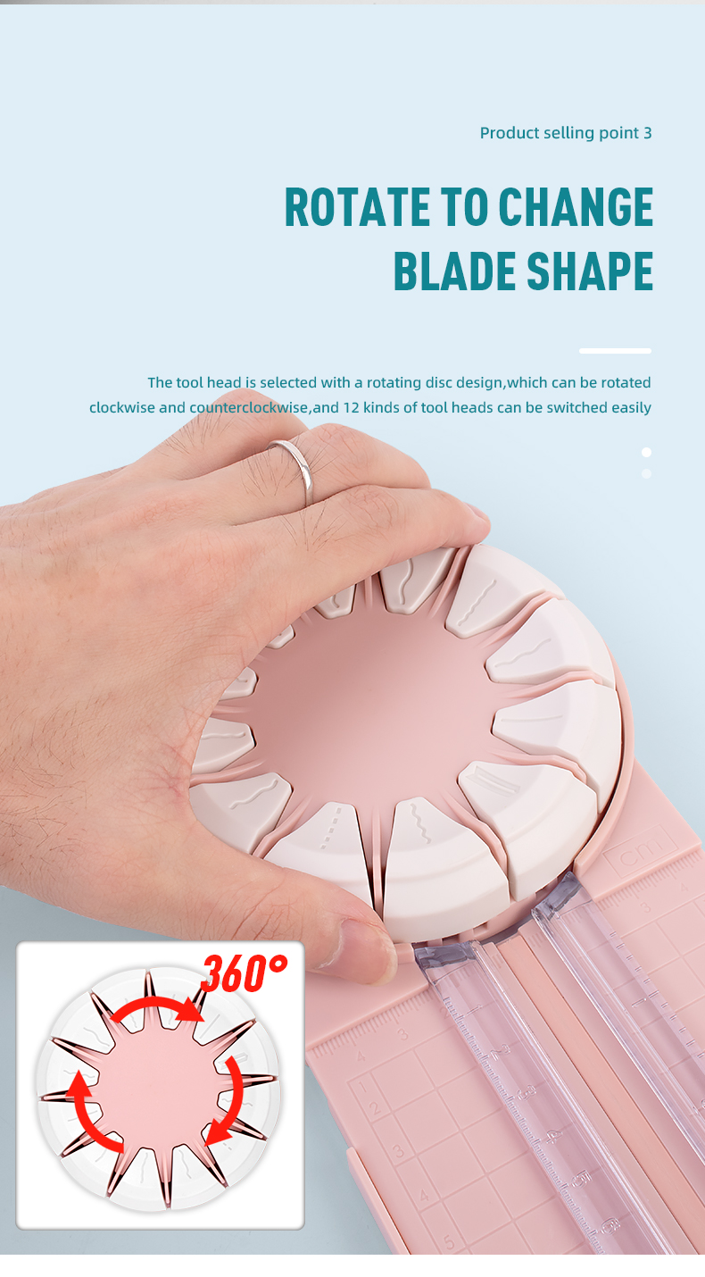 Experience the Convenience of ZEQUAN 12-in-1 Multi-function Paper Trimmer for A4 Size