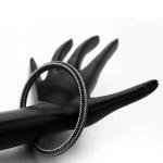 Wholesale custom body jewelry stainless steel mens leather bracelet