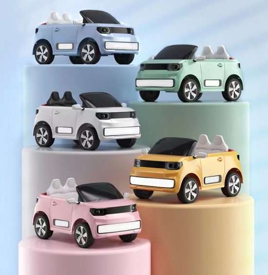 Plastic Electric Ride On 12v Toy Car For Children with Early Education Remote Control