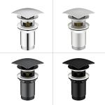 Brass Pop Up Sink Drain Electroplating Effortless Water Flow Anti Corrosion