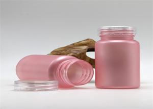 Quality Pink Medicine Pill Bottles Tablet Capsule Frost Bottle With Child Proof Cap wholesale