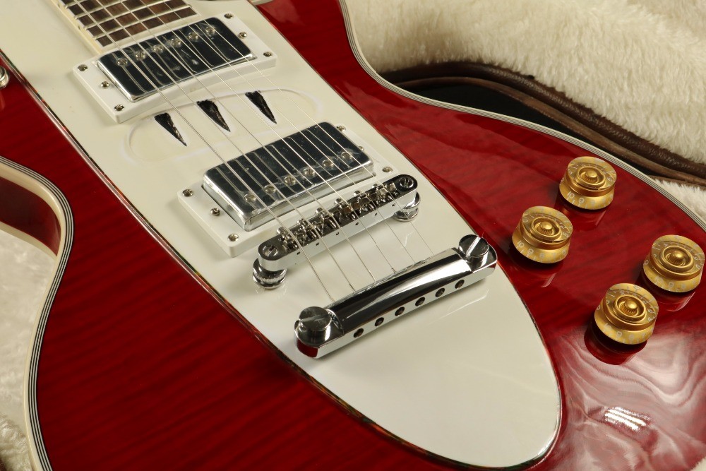 LP Corvette Electric guitar Figured Maple Top Veneer Grover Tuner More Color Can Choose