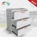 supply Lateral filing cabinet steel material 3 drawer,white color