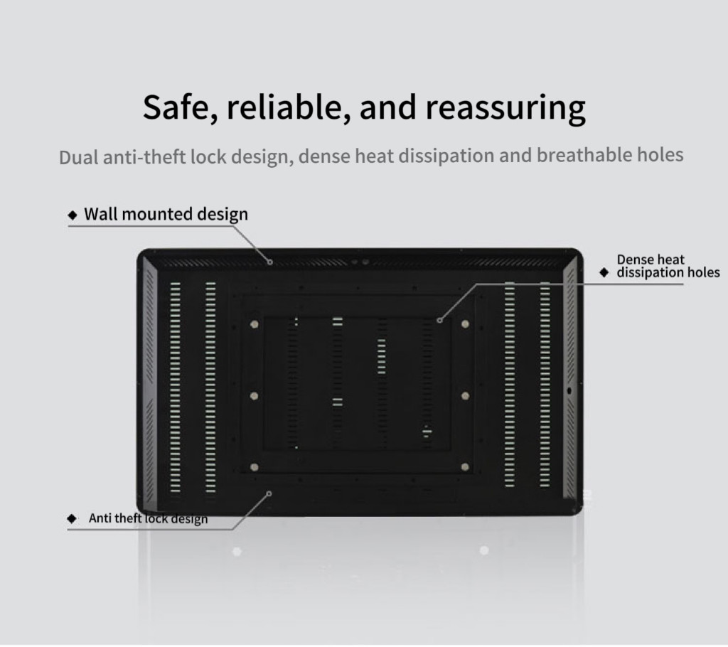 24 Inch Video Panels Wall Mounted Advertising Display With VGA HDMI USB Port Input
