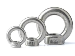 Quality SS304 SS316 Forged Lifing Galvanized Oval Eye Nut DIN582 Zinc Plate Surface wholesale