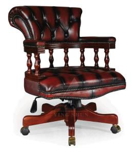 Quality classical Europe style chesterfield swivel arm chair wholesale