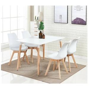 Quality Customized Plastic Dining Chairs Set Of 4 White Plastic Dining Room Chairs wholesale