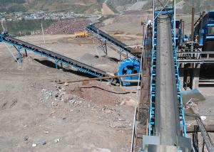 Quality Long Distance And Large Capacity 500 -1400 TPH Inclined Belt Conveyor Convenient Maintenance wholesale