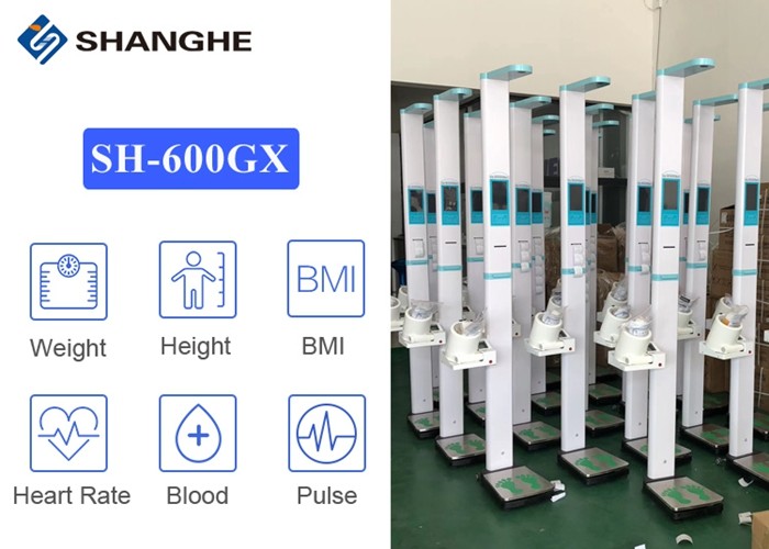 SH - 600GX Foldable Height Weight BMI Blood Pressure Machine Usb Balance Blood