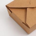 Folding Takeaway Food Boxes Environmental Protection Various Size Available