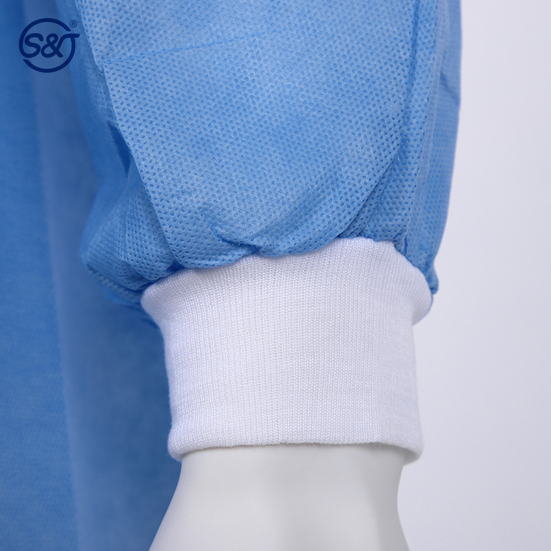 Stretchable Disposable Doctor Coat SMS Spunlace PP Disposable Medical Uniforms