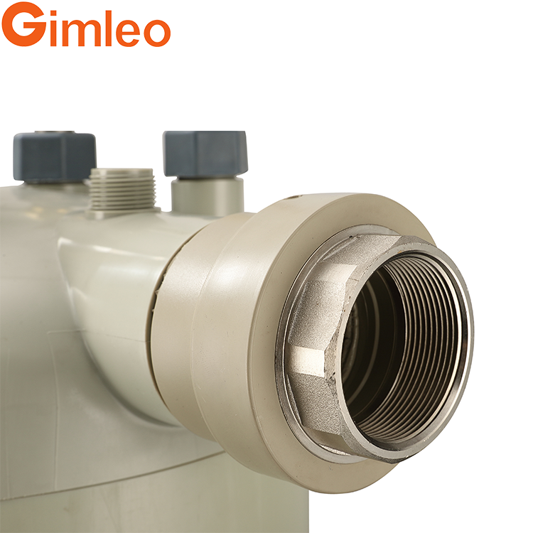 High Temperature PPR Shell Titanium Heat Exchanger HTS-5 Type A for Steam Room Heater