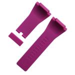 38mm Silicone Rubber Watch Strap Bands Curved End For Wristwatch