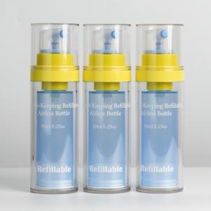 Quality Manufacturers Double-Wall PET Bottle Refillable Fresh-Keeping 30ml Airless Pump Bottle wholesale