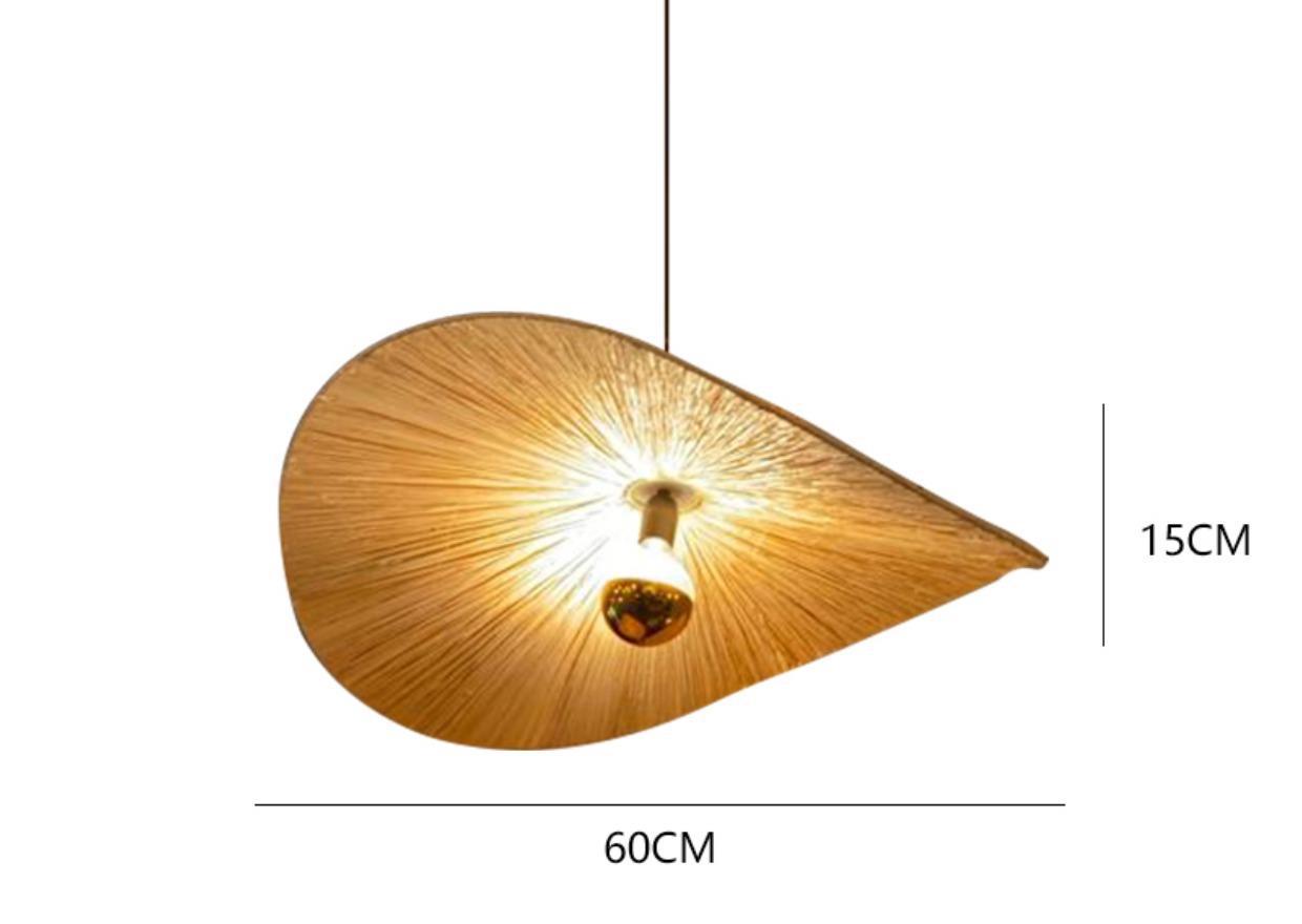 Japanese Chandelier Creative Hand Living Dining Room Woven Bamboo Chandelier(WH-MI-408)