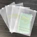 Zipper Printed Garment Plastic Packaging Bags Self Sealing OPP Material 32x22cm
